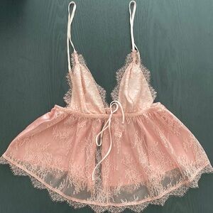 Vintage Y2K Victorias Secret Coquette Babydoll Top - Size Small